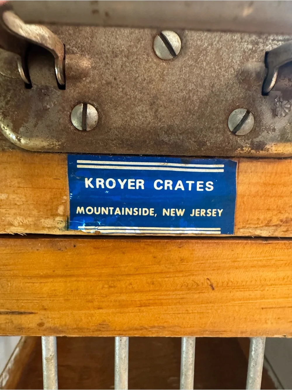 Rare 1960s Kroyer Crates Dog Handlers’ Guild Wooden Travel Kennel